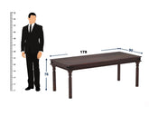 Ajmer Solid Sheesham Wood 8 Seater Dining Set With Bench (Without Cushion, Walnut Finish)